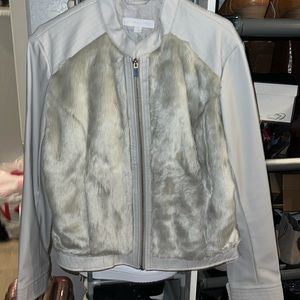 NY&CO Pleather/faux fur jacket Sz XL
